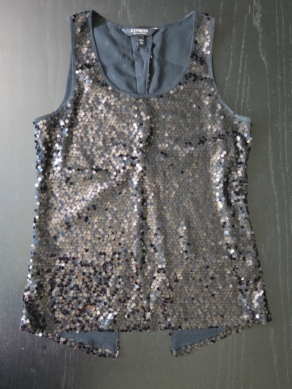 Express Black Sequin Camisole